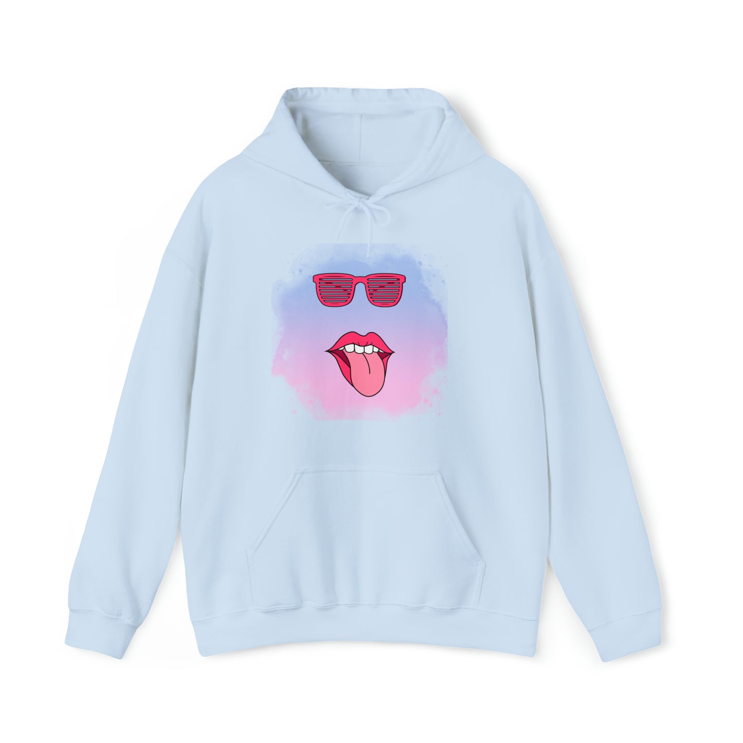 Lip Sunglasses Hoodie, Bubble Gum kiss Hoodie, Fun Summer shirt, Birthday gift for her, Galantine gift for her,best friend gift, vacation