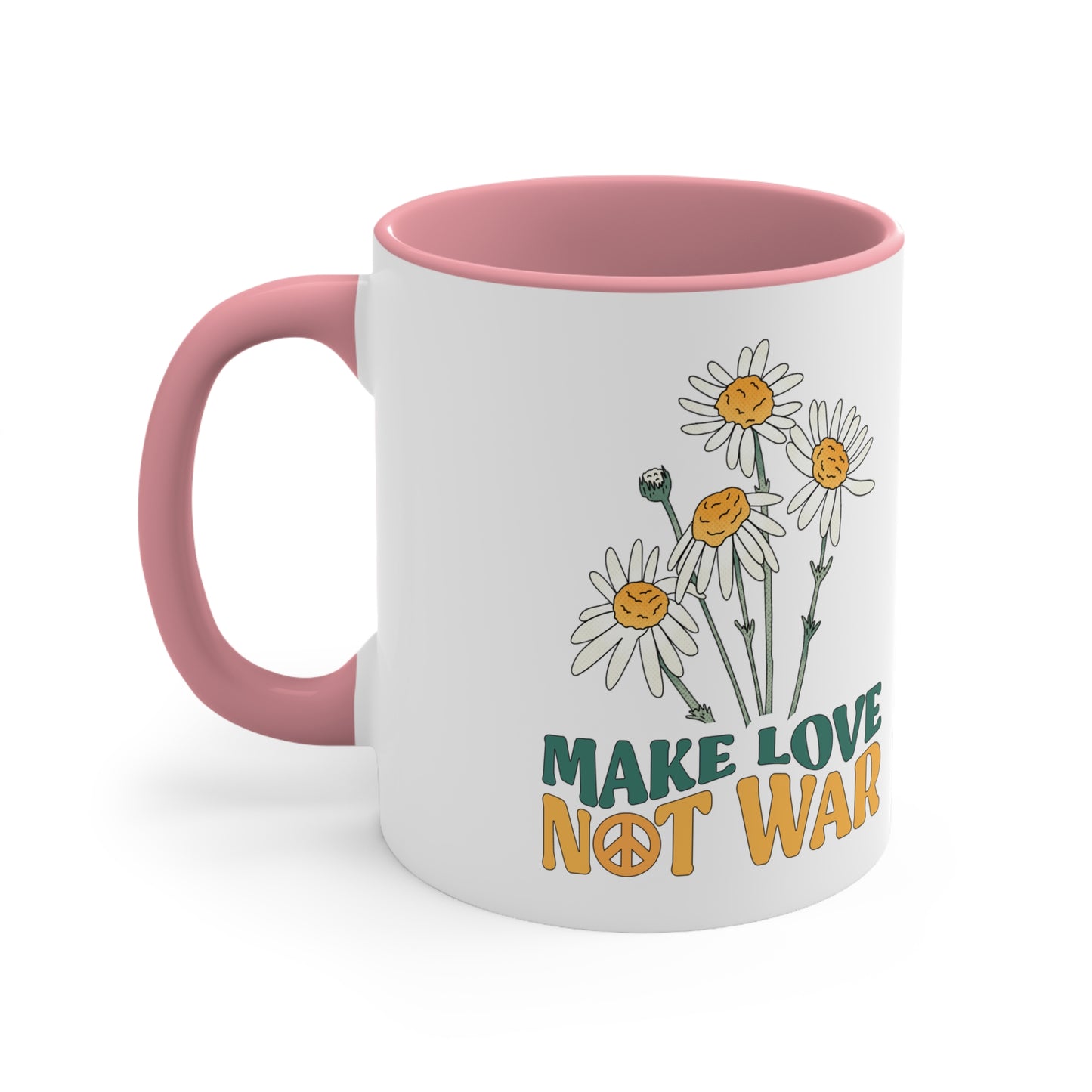 Make love not war mug Crochet lover gift yarn lover gift knitting gift creativemaker gift coffee lover gift tea gift for her gift for him Coffee Mug 11oz