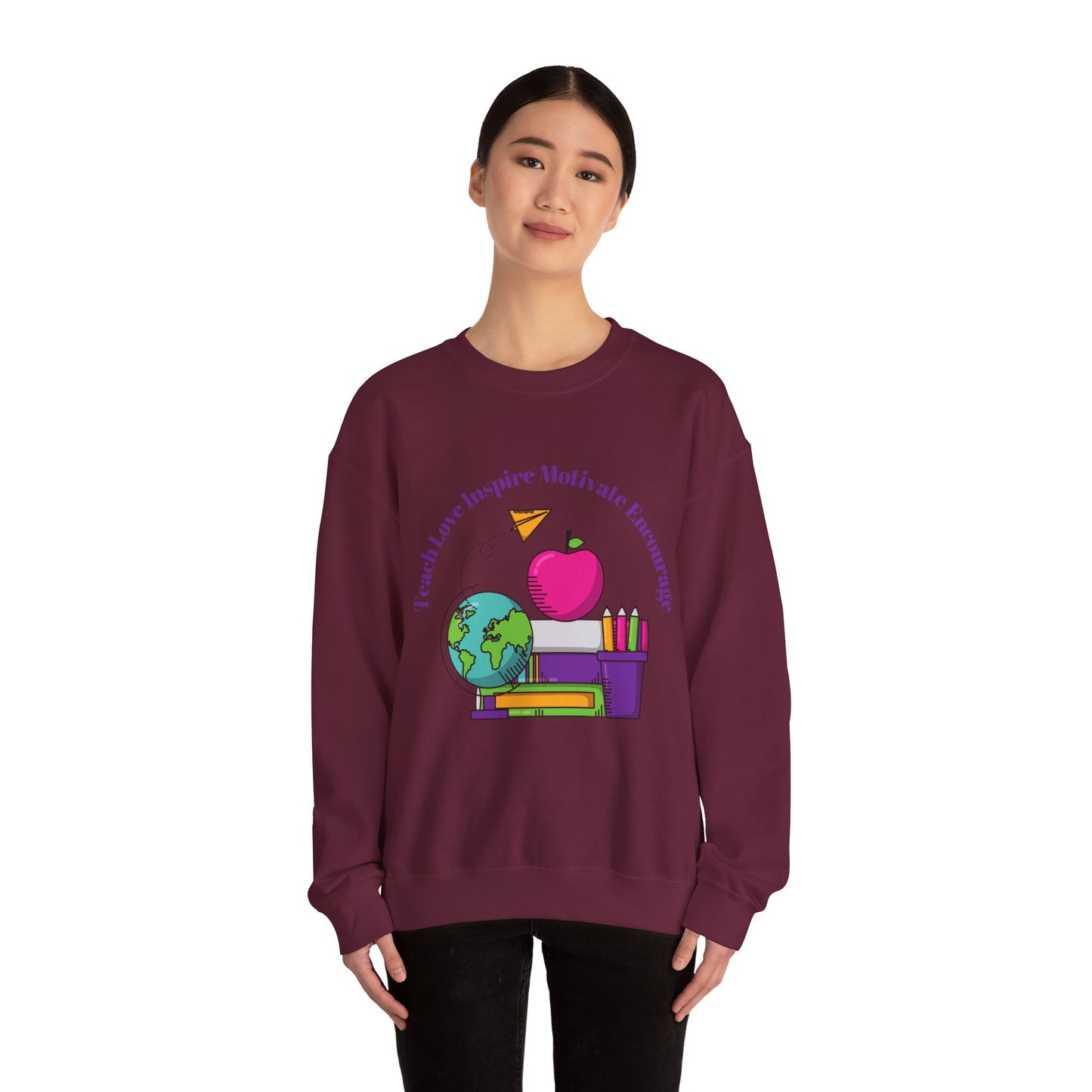 Teacher love motivate sweater gift for her teacher sweater custom sweater funny Valentine's sweater gift for him professor gift birthday