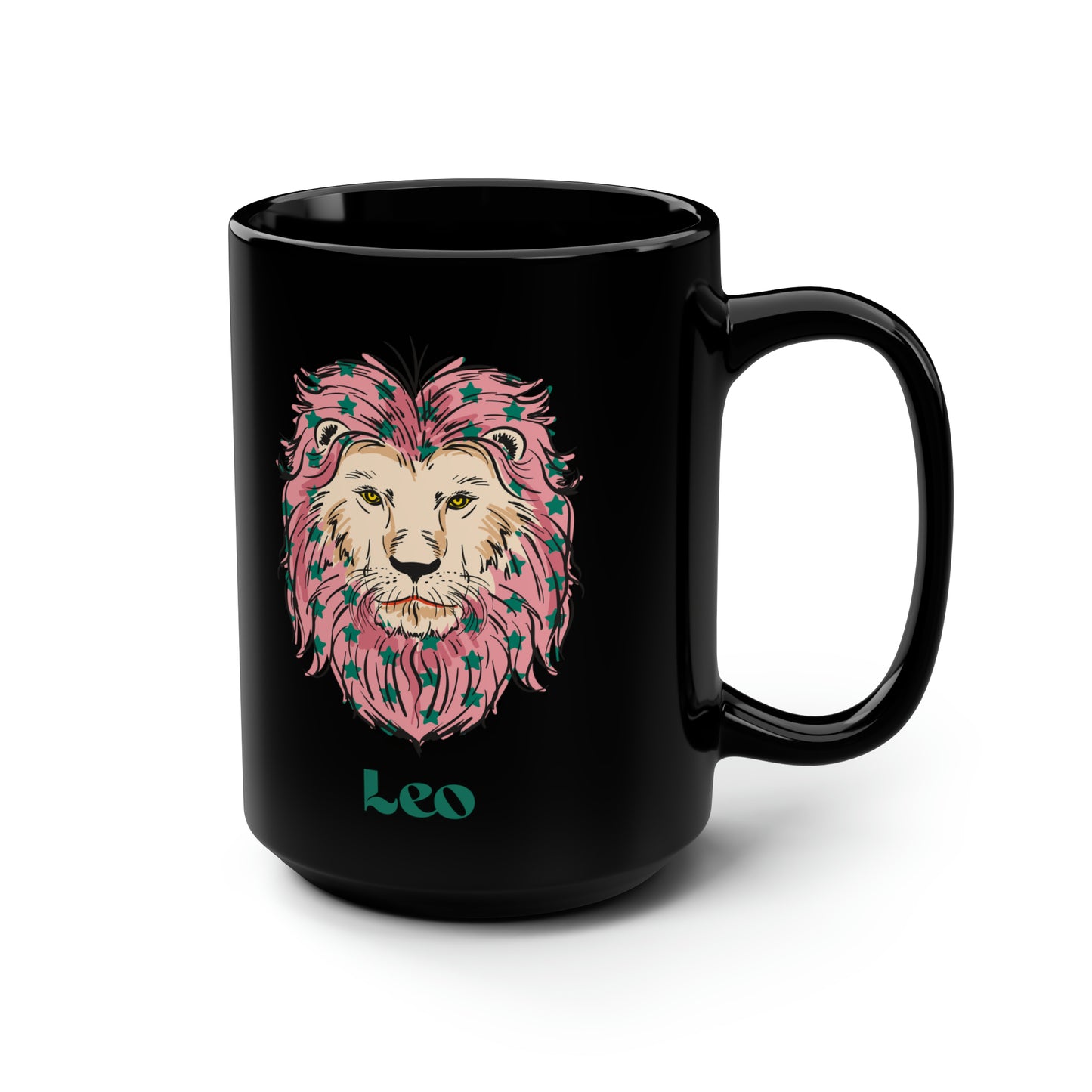 Leo zodiac sign mug Black ceramic Mug 15oz funny gift Queen Eras tour World Tour Tickets Leo zodiac merch office Christmas
