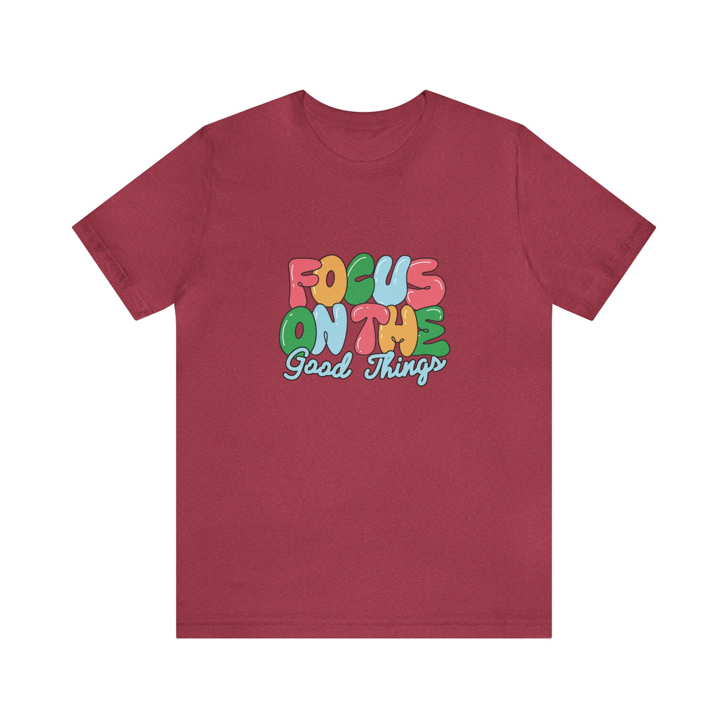 Focus on the good things shirt positive vibes shirt good vibes tee yogawear zen clothes bohemian top Women's Christmas gift for her for him