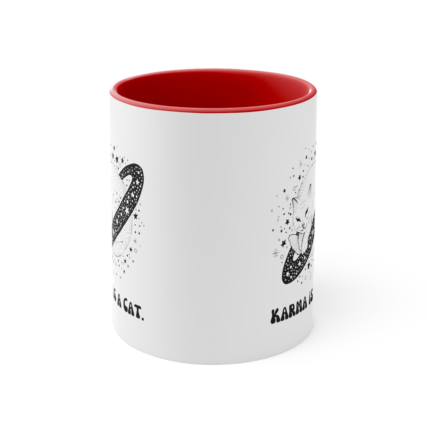Karma is a cat mug best friend gift for her gift for him Birthday gift coffee mug tea gift for cat lover bestie valentinesday gift Christma