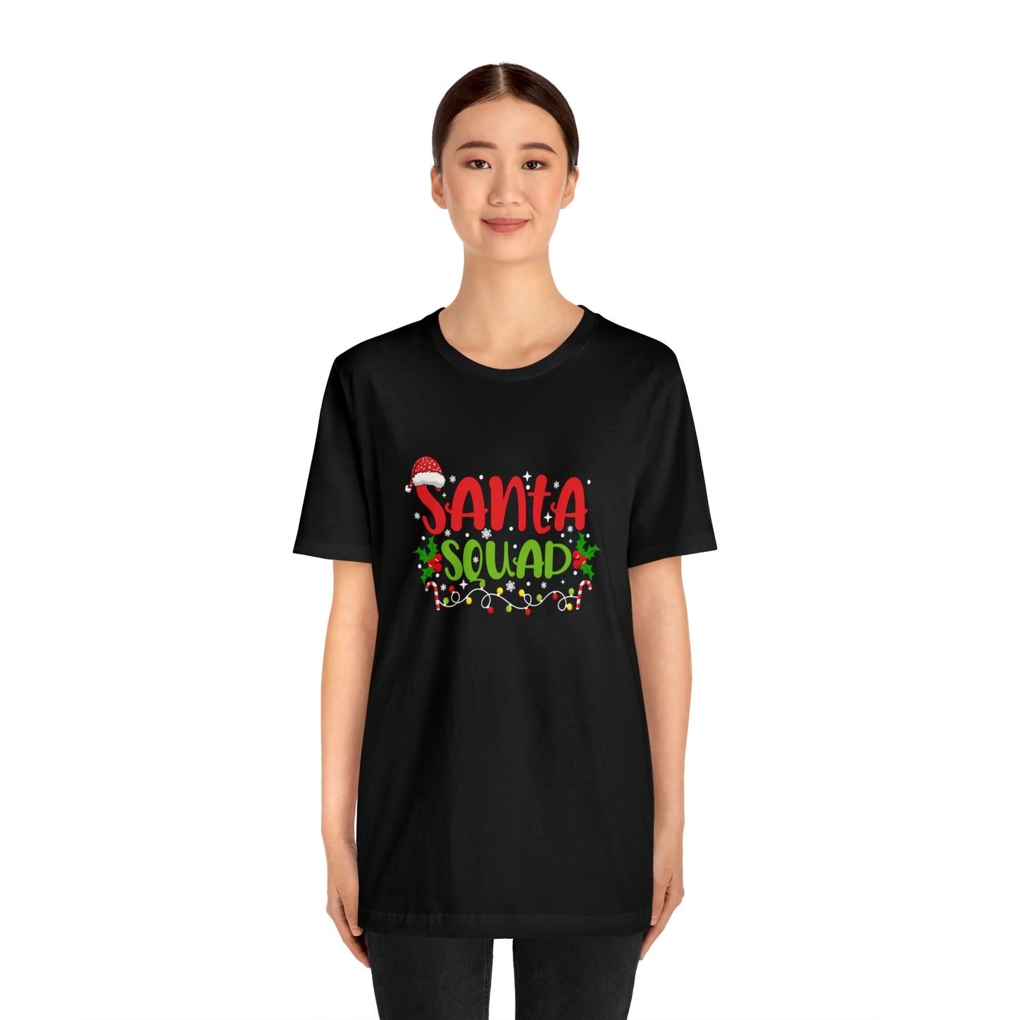 Santa's squad Matching Family Christmas Shirts Santa claus Hat family tshirts Family Christmas Shirt Xmas Tee Custom Christmas Tshirt photos