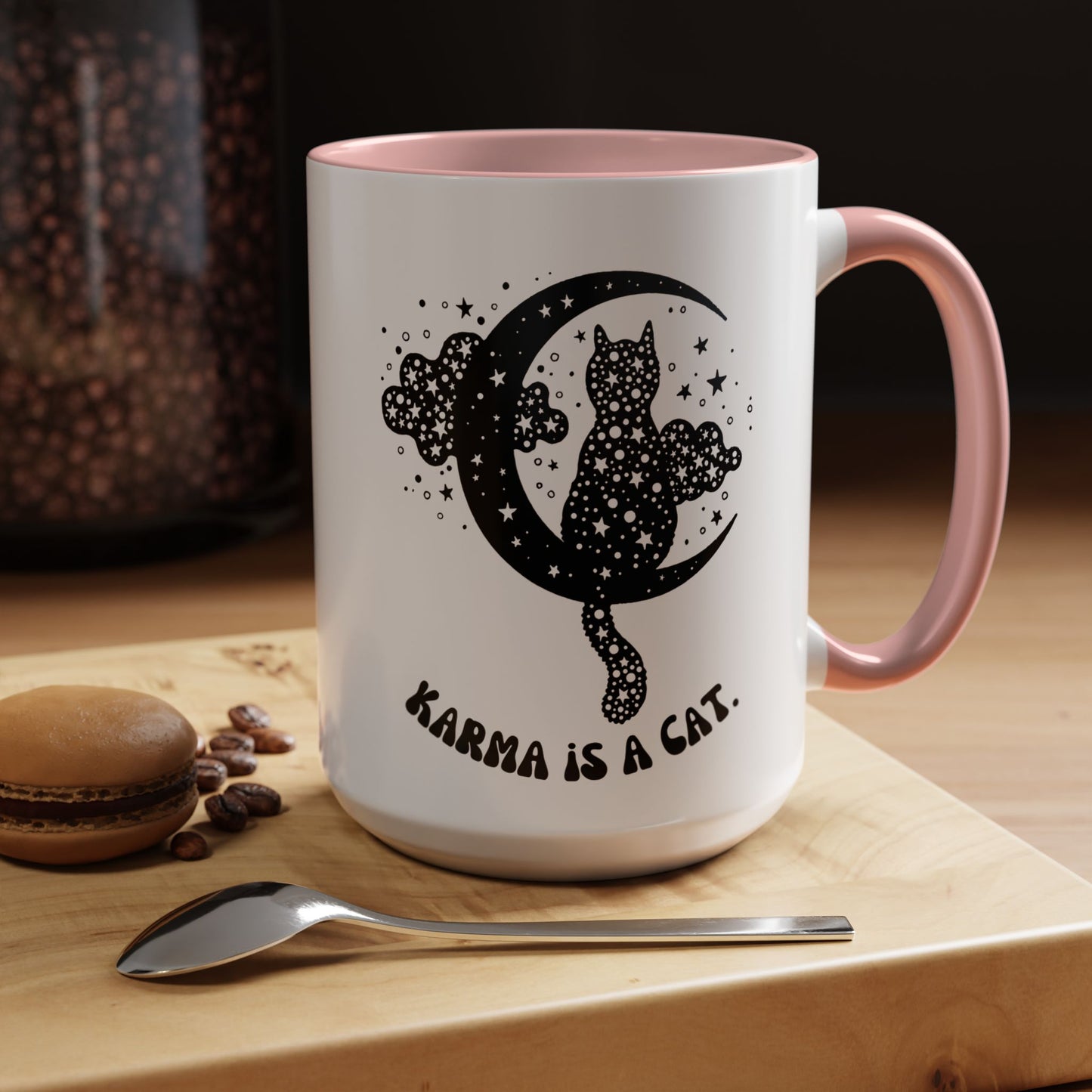 Karma is a cat cat mug Funny Cat Coffee Mug swift with My Cat Lover Cat Mug Funny Coffee Cup Cat Lady Gift Cat Lover Gift Cat Mom christmas