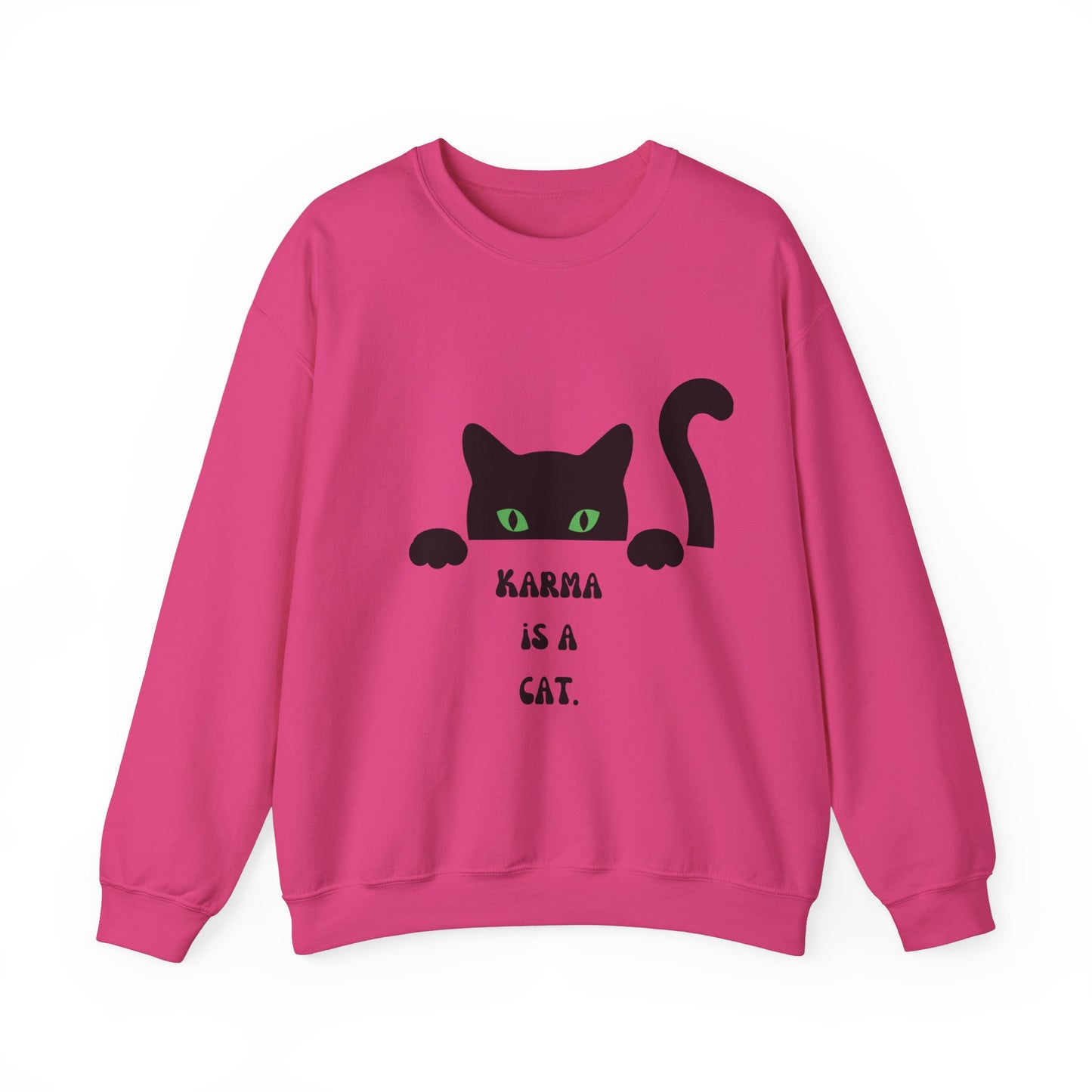 Karma is cat sweater cat lover gift karma gift gift for cat owners funny cat birthday gift Christmas sweatshirt gift for her gift for him