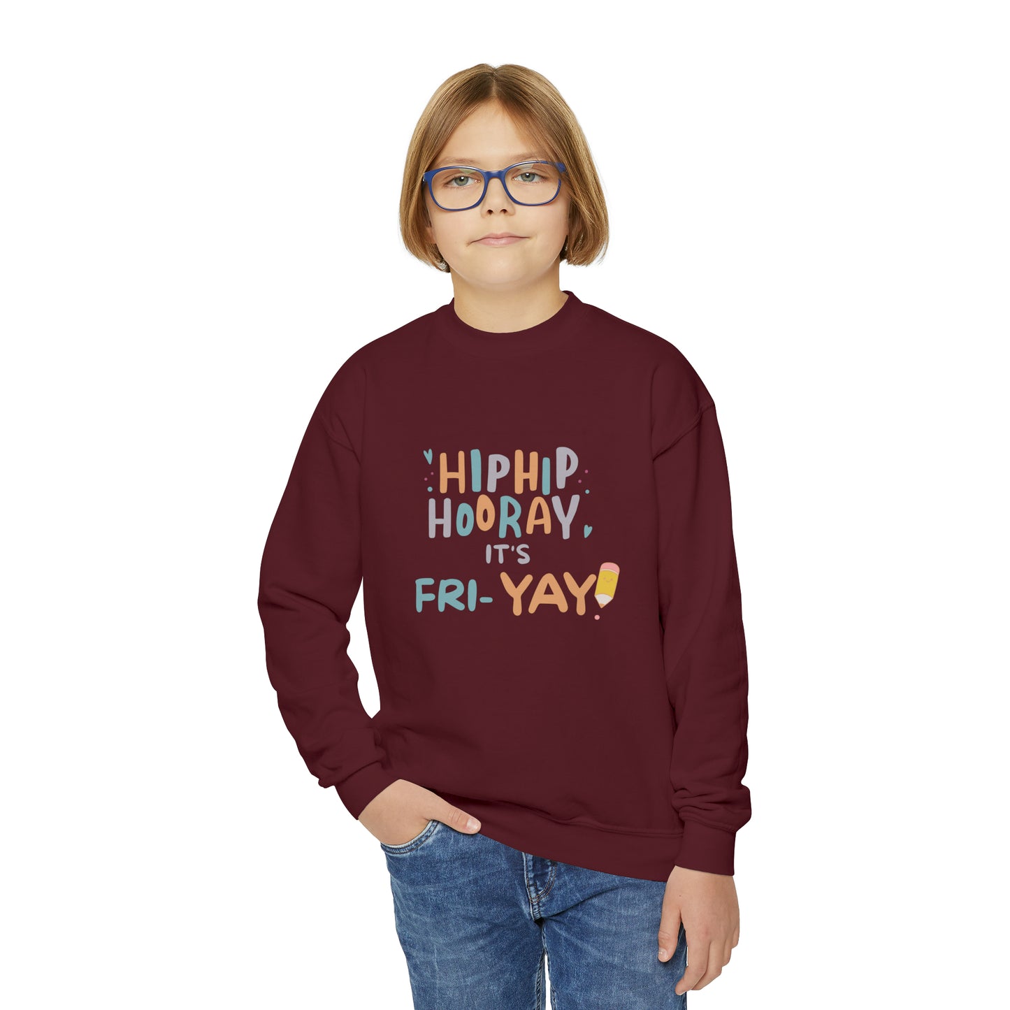 Kids Friday shirt Friyay shirt hocus pocus tee boy halloween shirt girl halloween shirt rainbow halloween spooky kid shirt Youth Sweatshirt