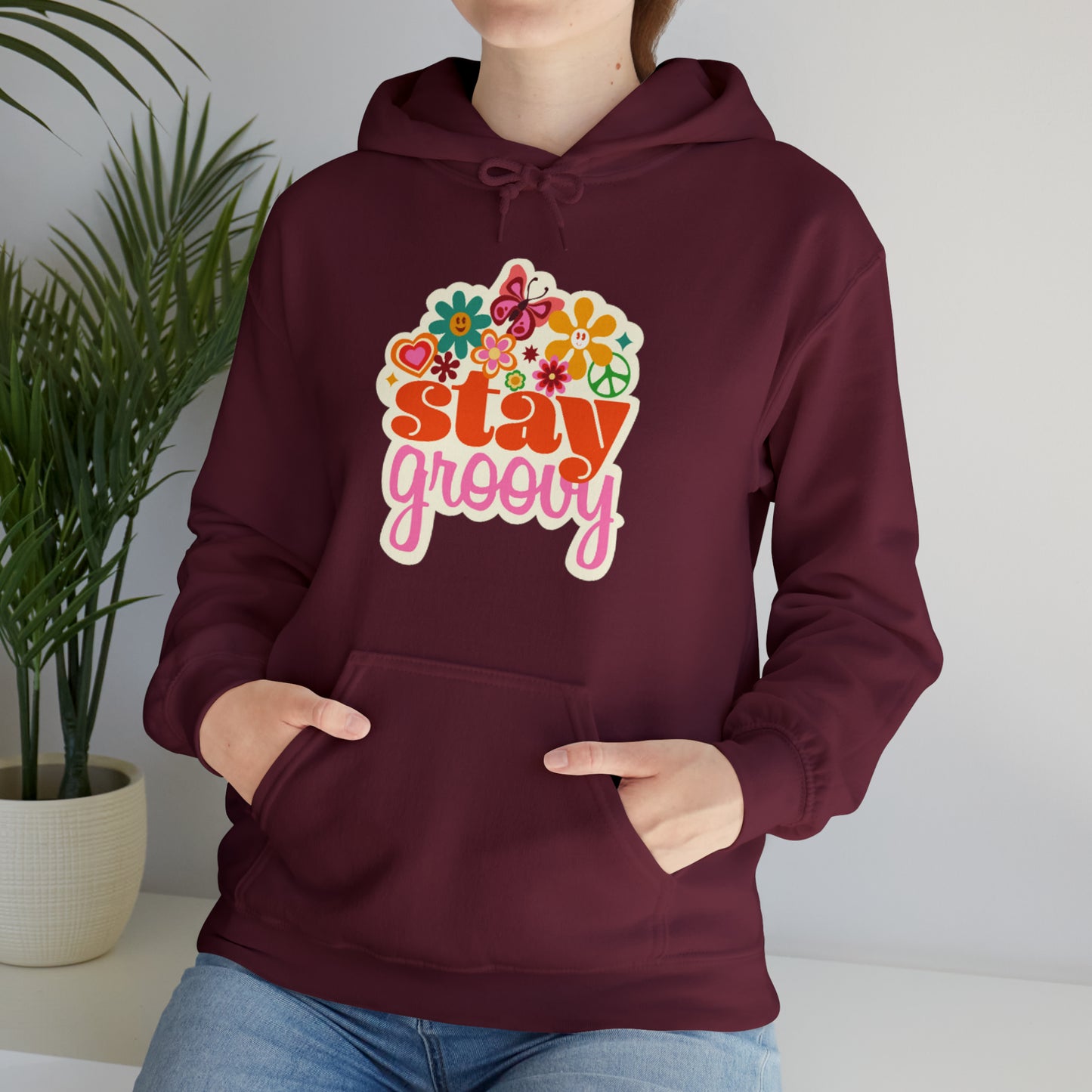 Stay Groovy Hoodie, Hippie Hoodie, good vibes hoodie, Fun Summer shirt, Birthday gift for her, Galantine gift for her,best friend gift, vac