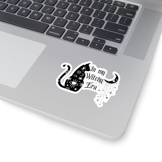Witchy Cat Kiss-Cut Stickers for Laptop, Journals, and Water Bottles | Tarot, Witchcraft, Occult Decor