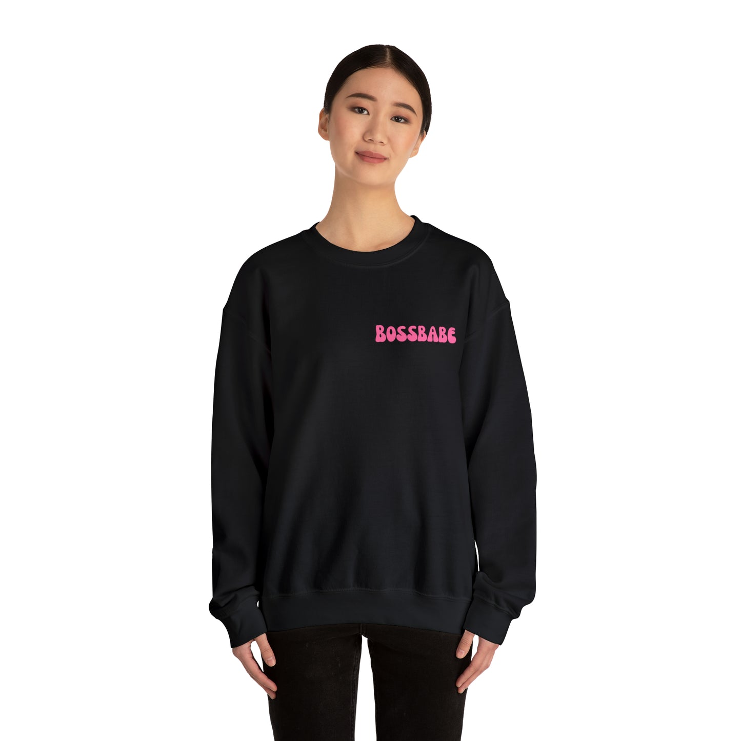 Bossbabe sweater Girlboss Sweatshirt Just a girlboss building her empire Bossbabe gift entrepreneur Unisex Heavy Blend Crewneck Sweatshirt