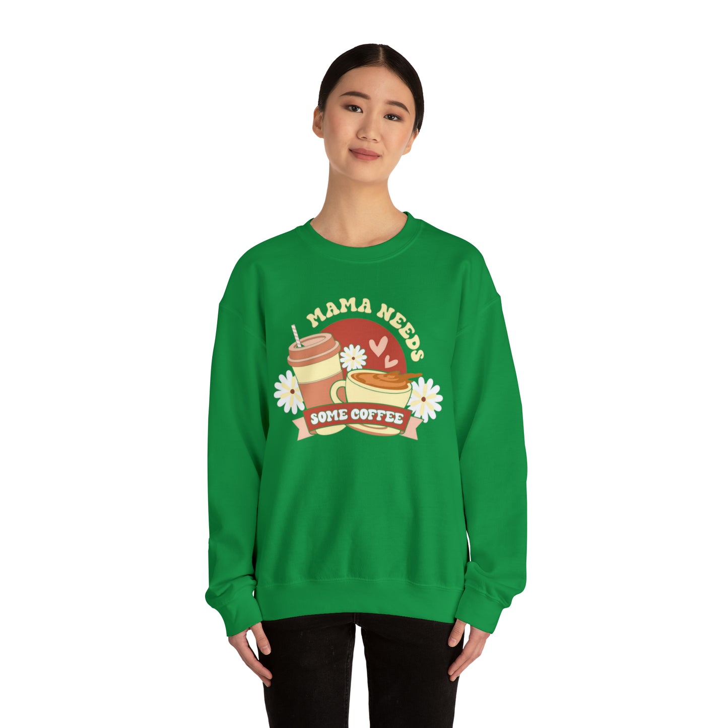 Mama needs Coffee sweater, Mom sweatshirt, Gift for mom, Christmas gift for her, yoga wear for her, for him,Birthday gift for her,Galantin