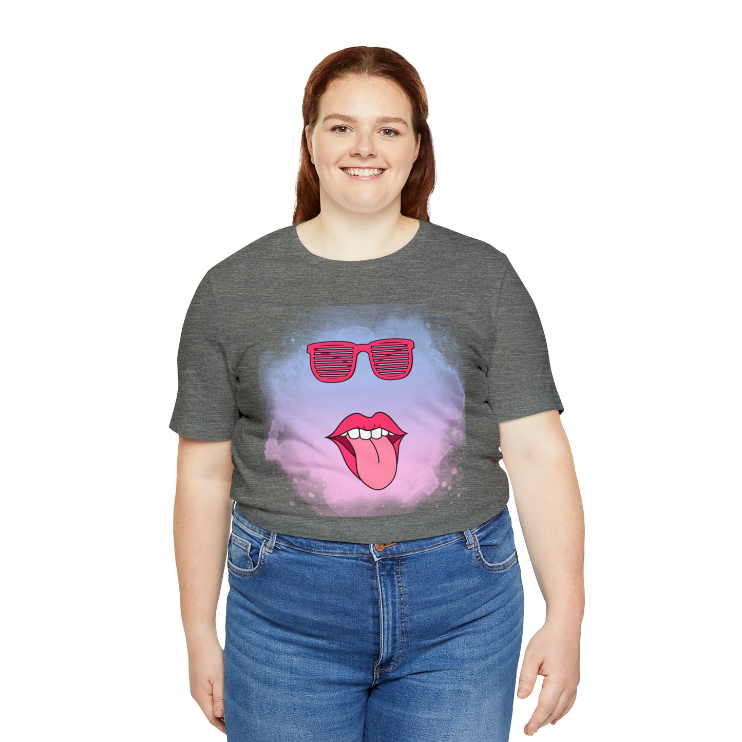 Lip Sunglasses t-shirt, Bubble gum kiss shirt,Pink Gum Shirt,Galantine gift travel shirt,best friend trip,girls vacation trip, Unisex Jersey