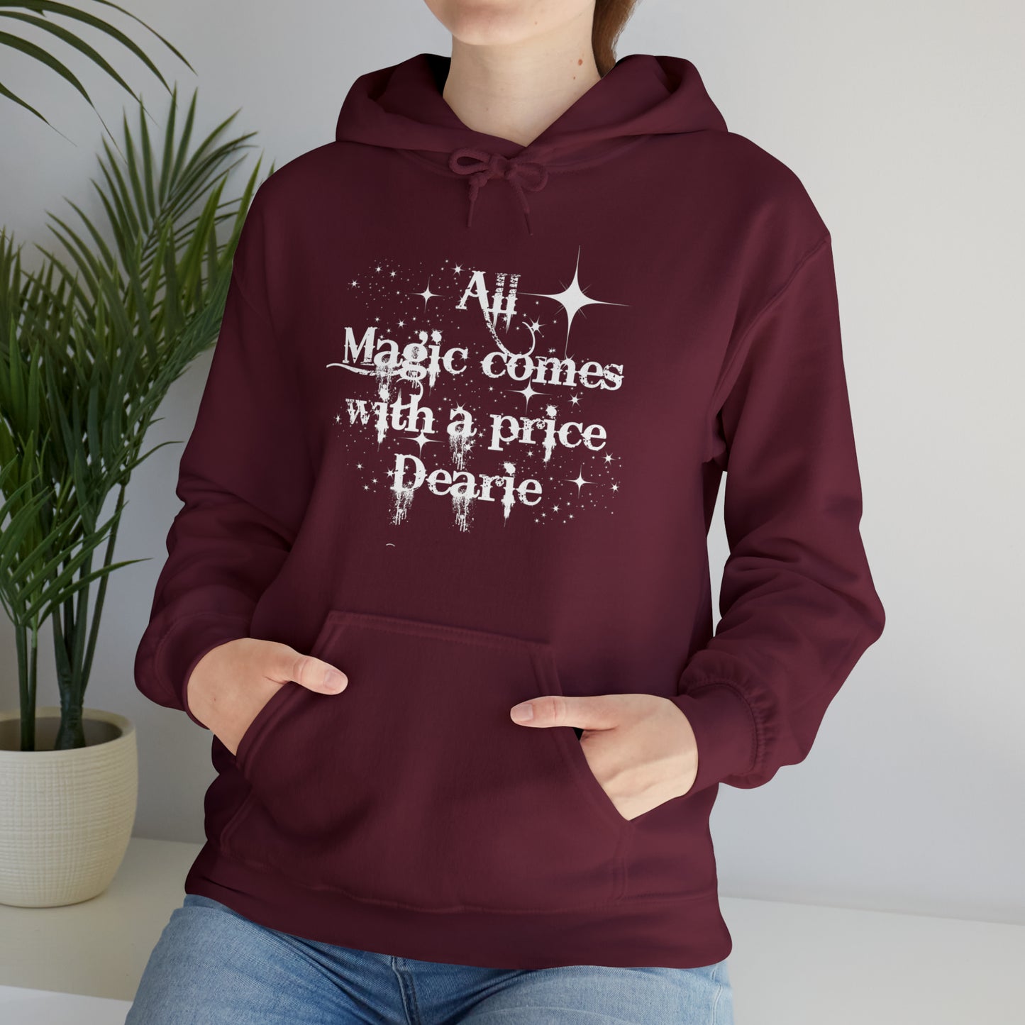 All magic comes with a price Dearie hoodie,OUAT Fan gift, Rumpelstiltskin gift for her, Christmas gift, Unisex Heavy Blend Hooded Sweatshirt