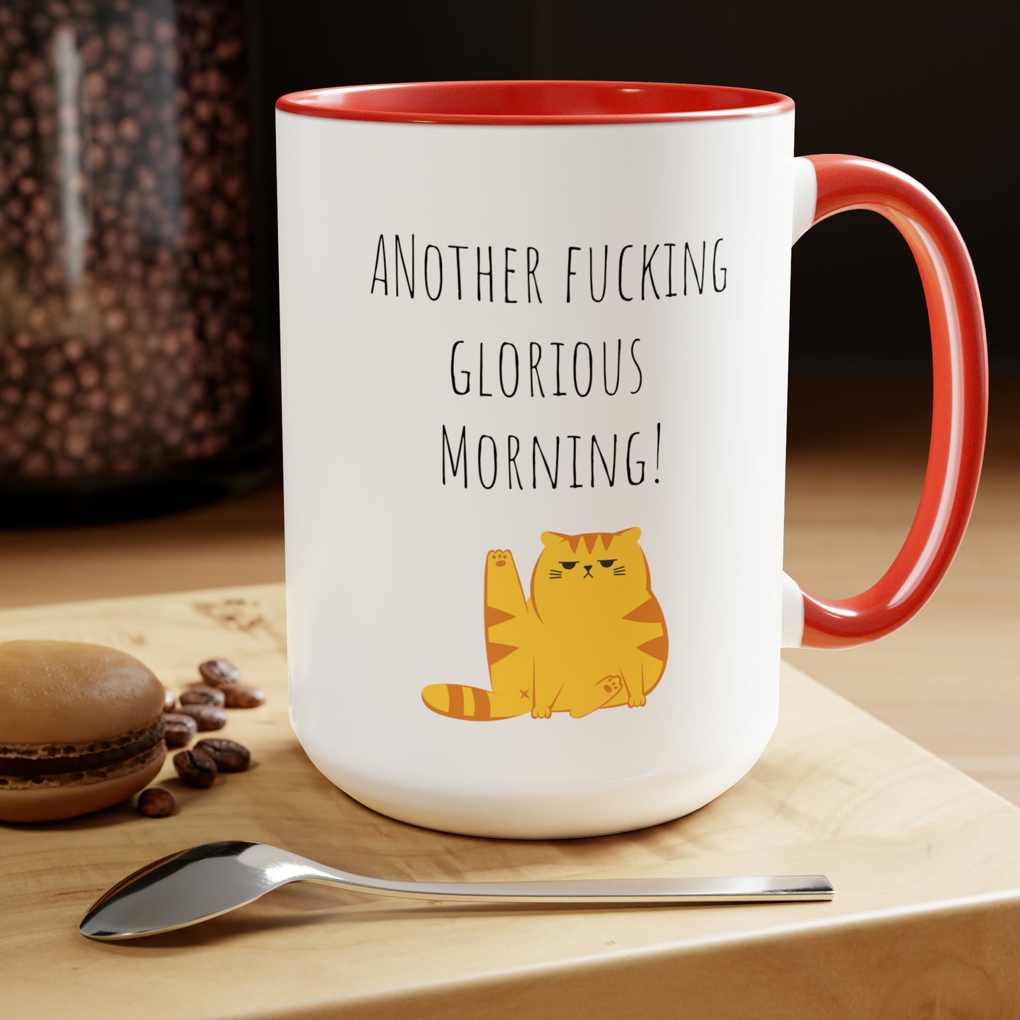 Funny grumpy cat mug funny Coffee Mug Fucking glorious morning mug cat mug gift for her Mug funny gift for wife tea Christmas gift 15oz