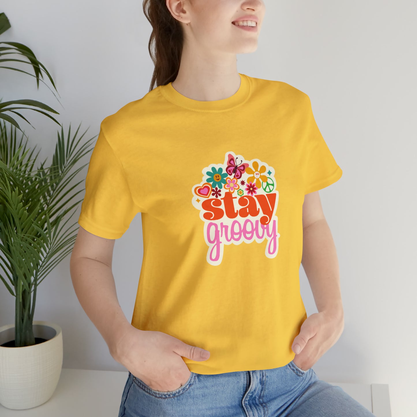 Stay Groovy t-shirt, Hippie shirt, good vibes shirt, summer fun style gift,travel shirt,best friend trip vacation trip