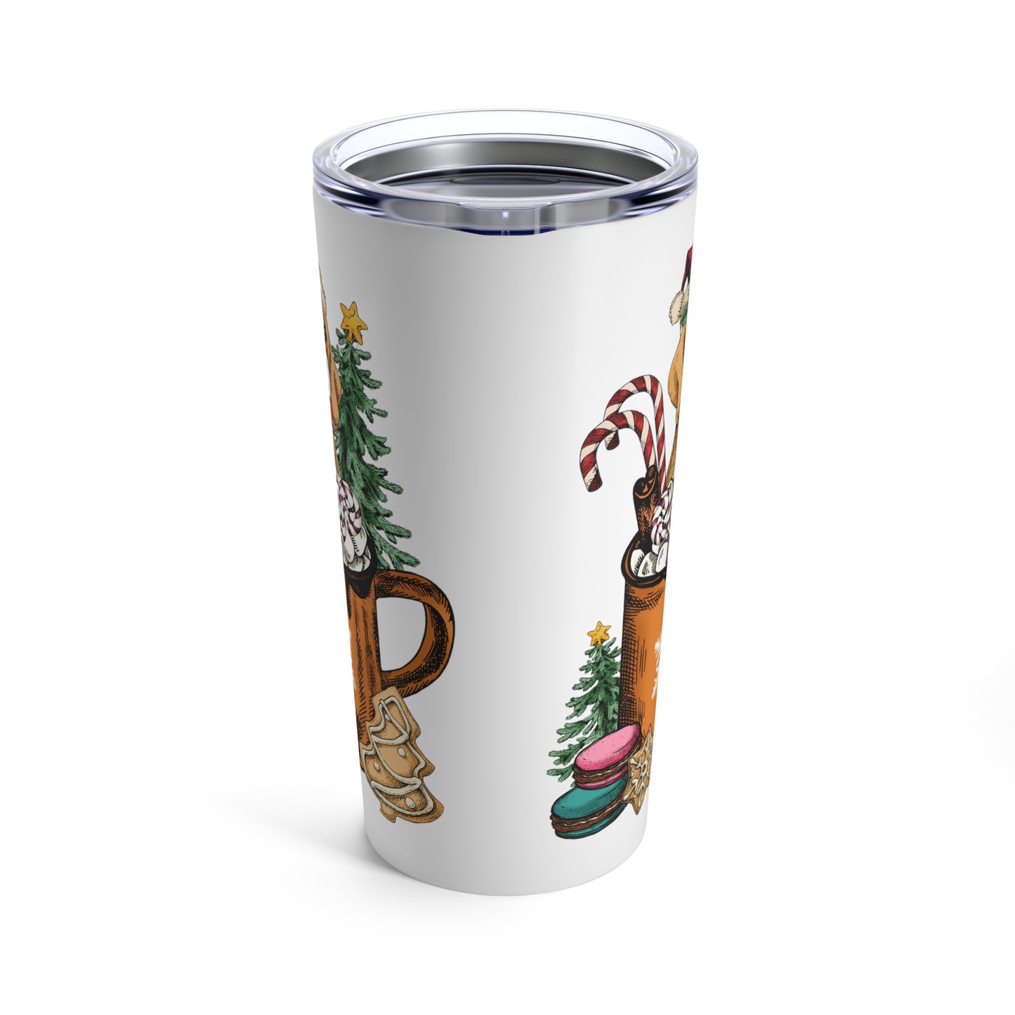 Dog lover Christmas gift woof Christmas tumbler Skinny Tumbler with Straw, 20oz gift for her gift for him Tumbler 20oz, dog dad dog mom