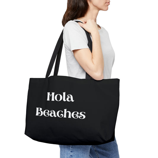 Hola beaches black Bag, Let the adventure begin, Bachelorette Party Favors, Bridesquad Personalized Bag, Wedding Gifts, Wedding Gifts, Wee