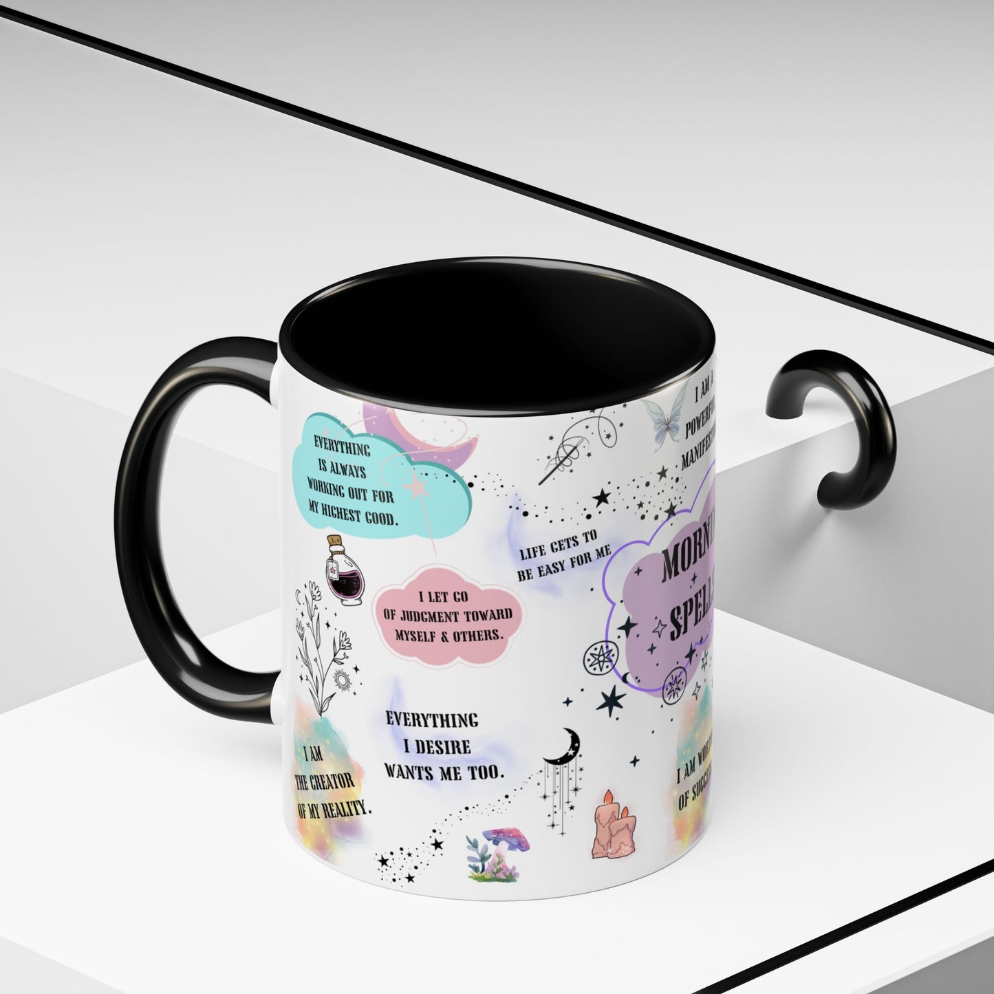Morning spells mug witchy gift coven Christmas mug funny Witchy Halloween mug wicked mug bestie gift Coworker Gift affirmations Gift coffee