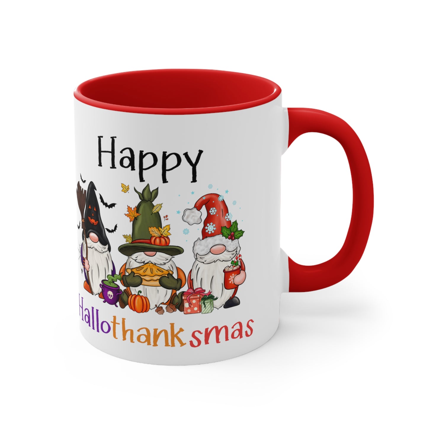 Gnome lover gift Halloween Mug Happy Hallothanksmas Spooky Teacher gift Appreciation mug gift coffee mug gift for her gift for him 11oz
