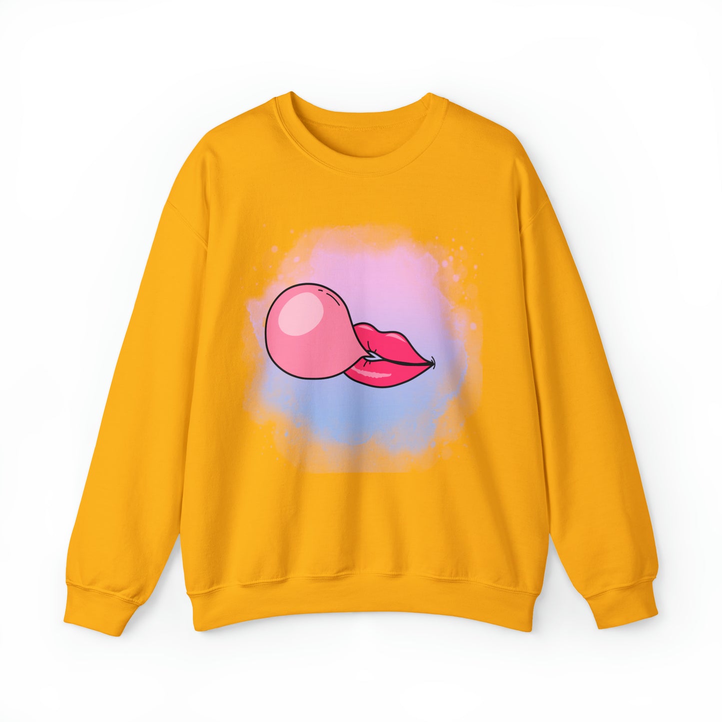 Bubble Gum kiss sweatshirt, Summer Bubblegum shirt, Birthday gift for her,Galantine travel sweatshirt,Unisex Heavy Blend Crewneck Sweatshirt