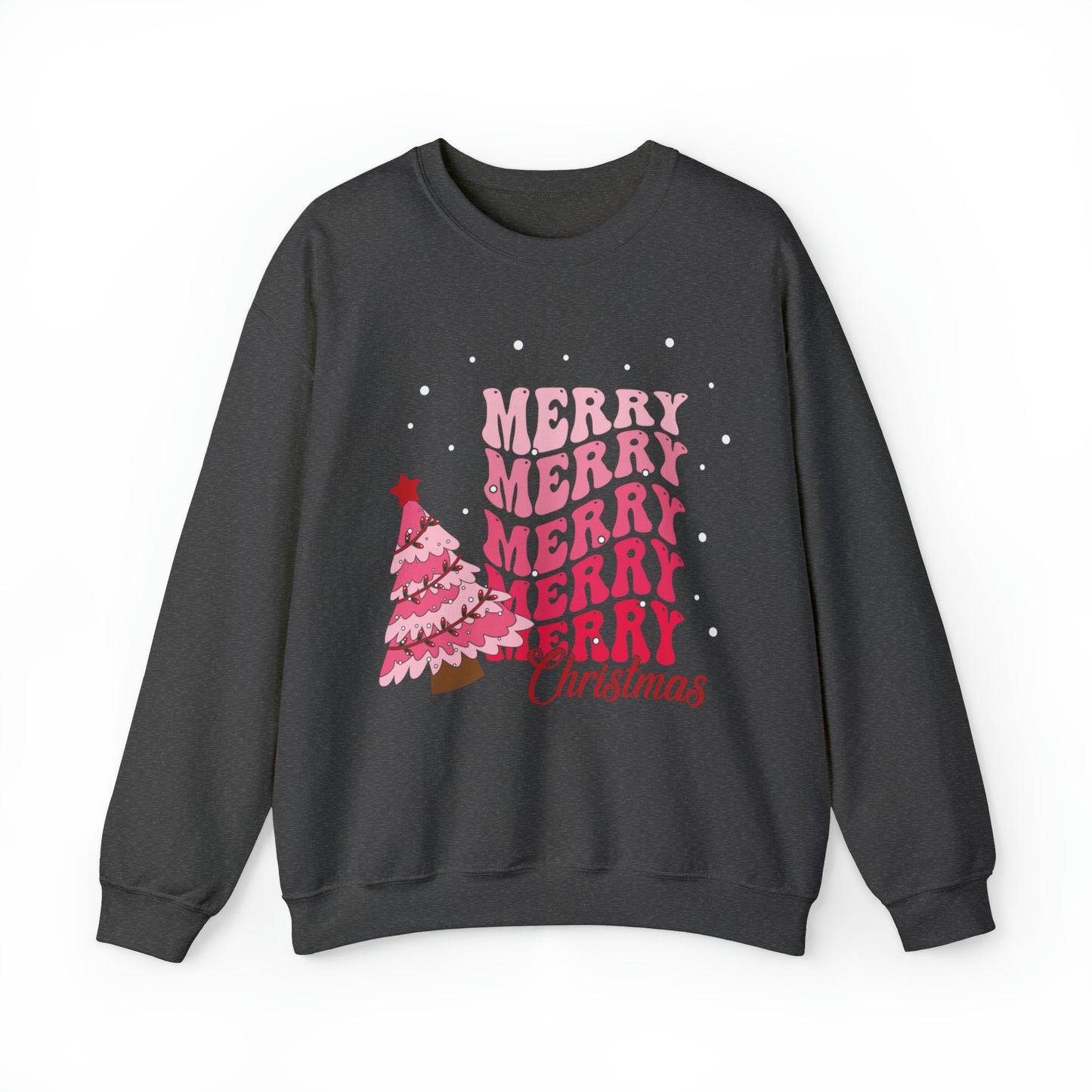 Festive AF sweater Pink Merry Bright Christmas Sweatshirt for Women Christmas Shirt Sweater Holiday Christmas gift for her gift for him