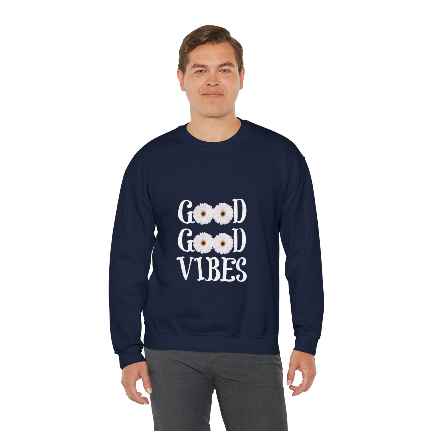 Good Vibes Sweatshirt, Unisex Heavy Blend™ Crewneck Sweatshirt