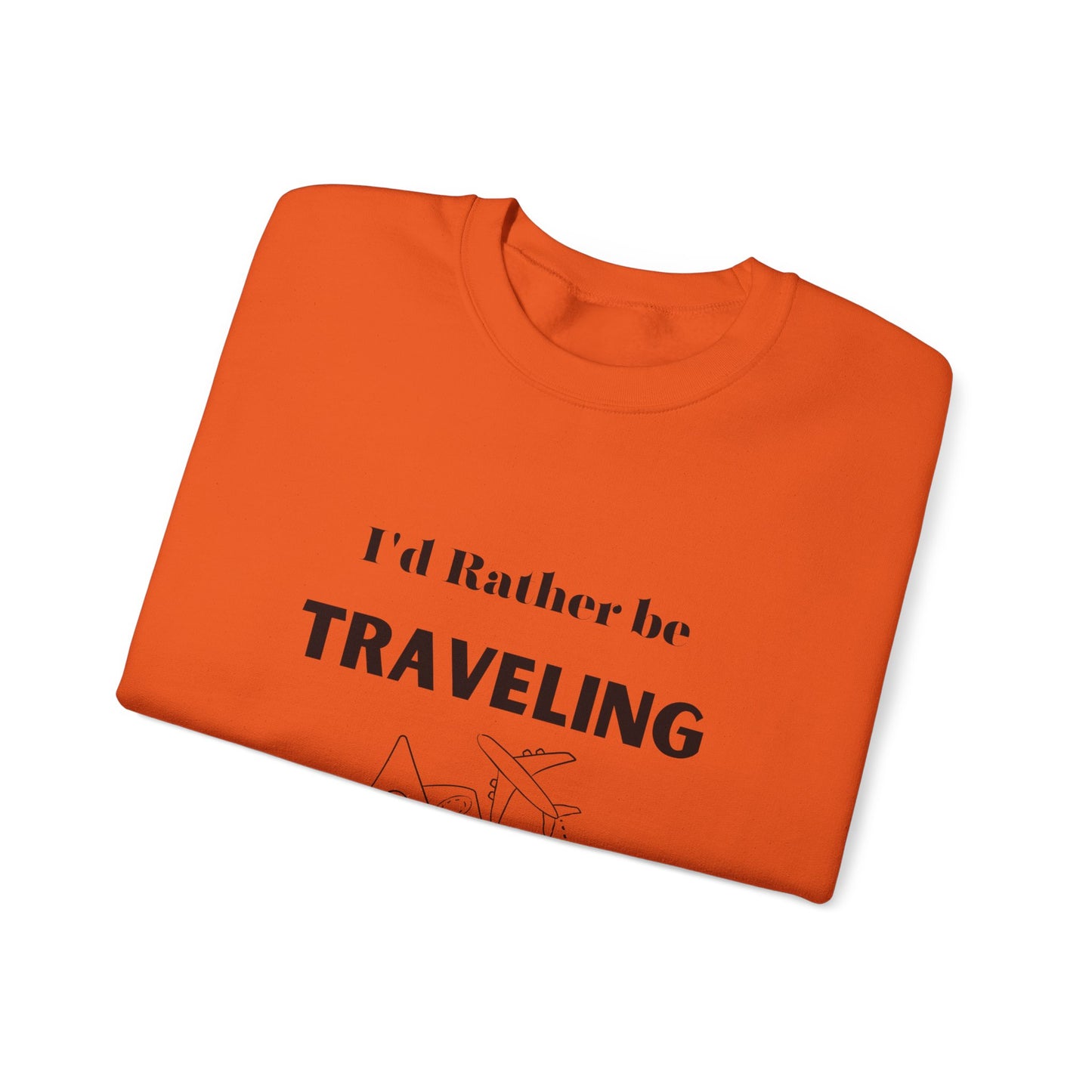 I'd rather be traveling sweater travel lover gift vacation sweatshirt valentines shirt gift for her best friend gift galentine's day