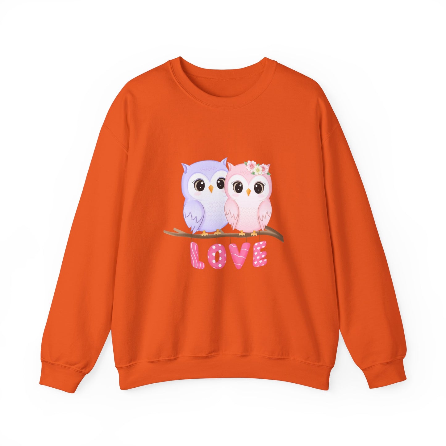 Owl Love sweater valentines Day sweatshirt valentines day shirt best friend gift for her Unisex owl sweater Love shirt unique holiday gift