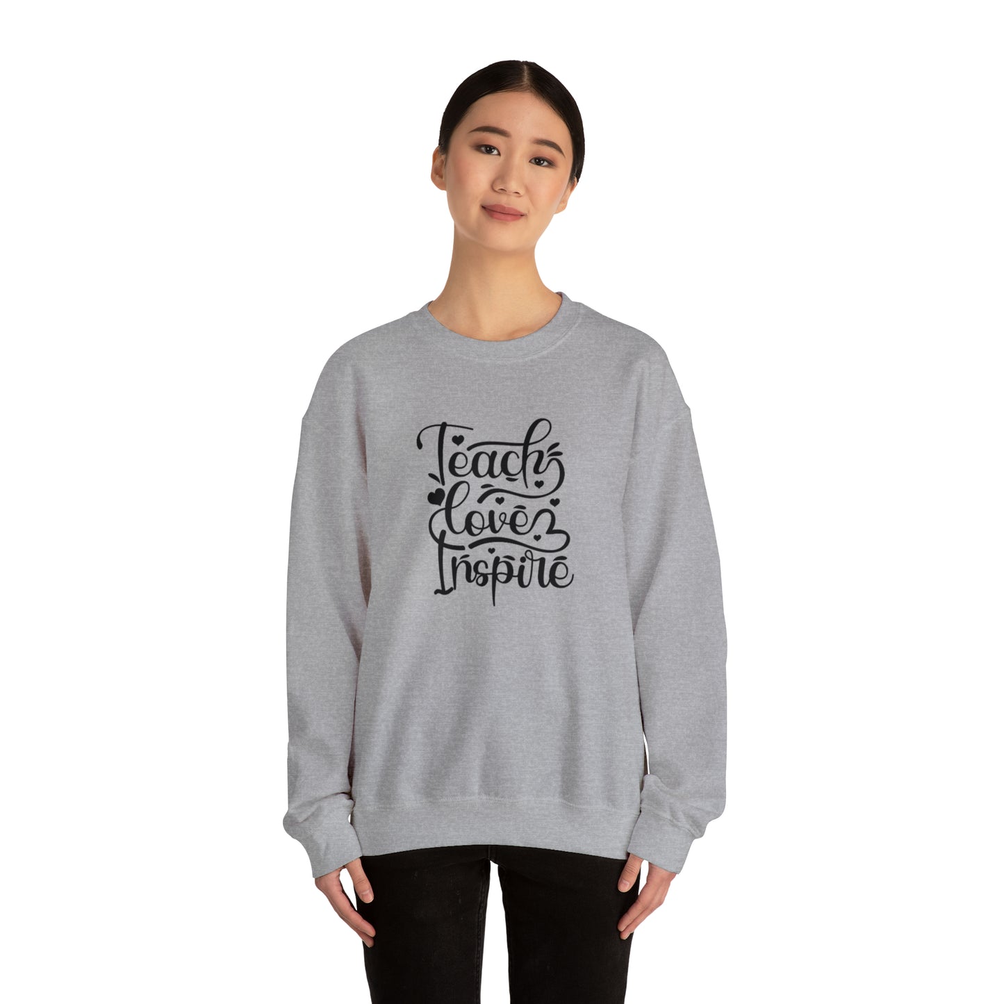 Teach love inspire sweater, Do what makes you happy Sweatshirt, Teacher mode shirt, Christmas Sweater, Christmas Crewneck, Holiday g