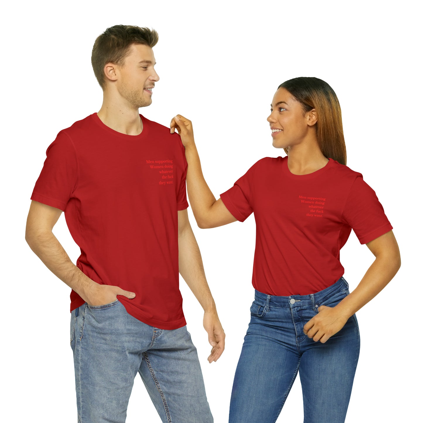Men supporting women shirt gift for him Christmas gift Party