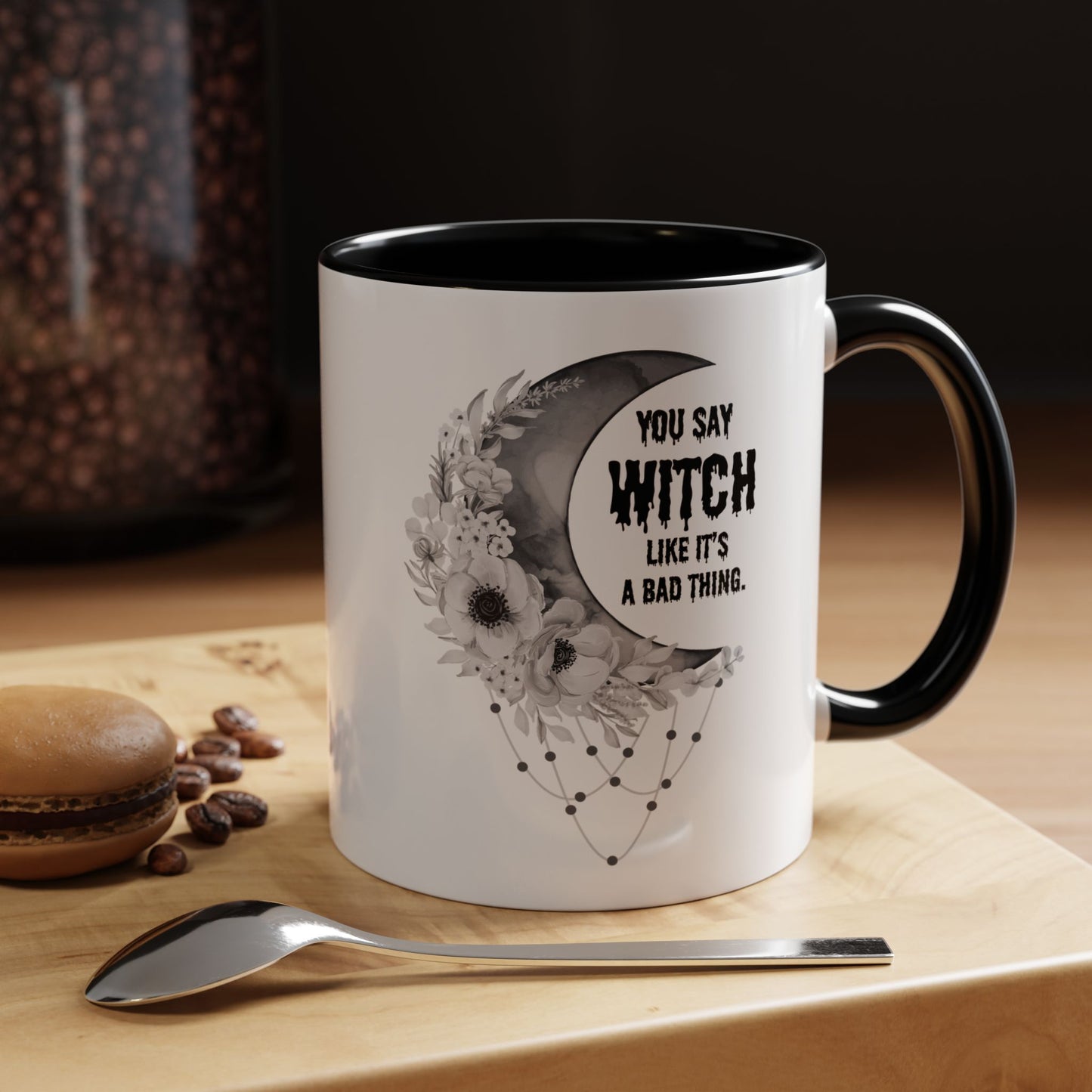Witch mug Halloween mug Spooky things mug office funny gift best friend gift Christmas word fuck sarcastic humour gift Coffee Mug(11, 15oz)