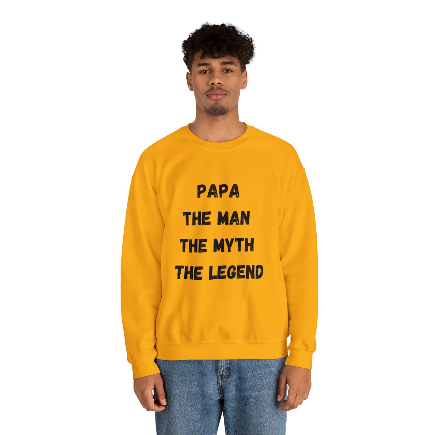 Papa the man the myth the legend Sweatshirt, Gift for Dad sweater father'sday tshirt, Daddy and me Christmas gift, best friend