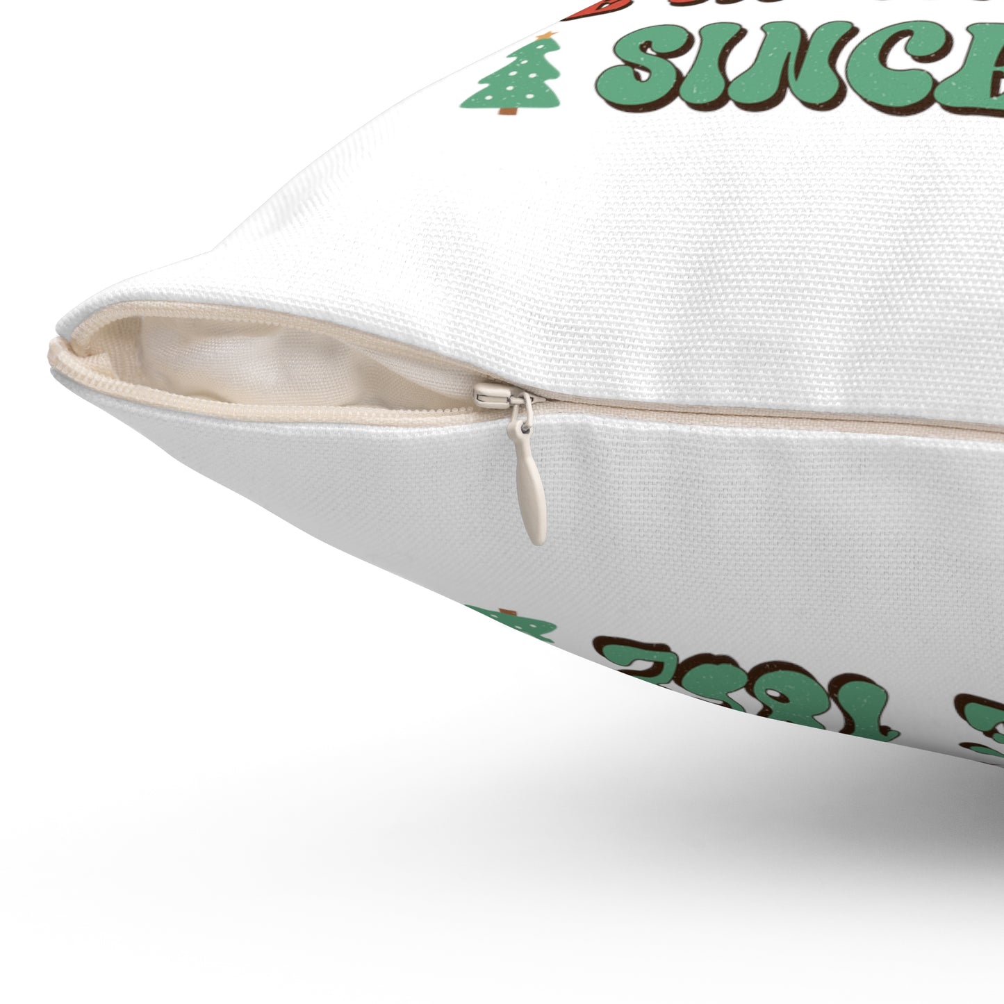 Christmas pillow Rudolph North Pole pillow Merry & Bright Christmas gift for her gift for him Christmas home decor Polyester Square Pillow