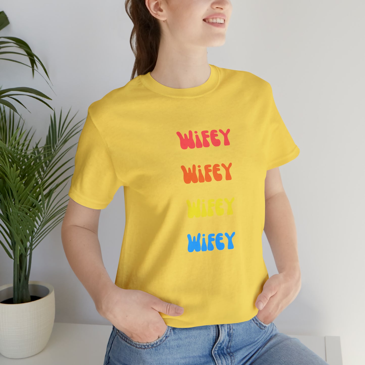 Wifey Wifey T-Shirt Aesthetic Shirt Trendy Shirt Shirt With Words On Back Tumbrl Positive Tee Gift for him Gift for her