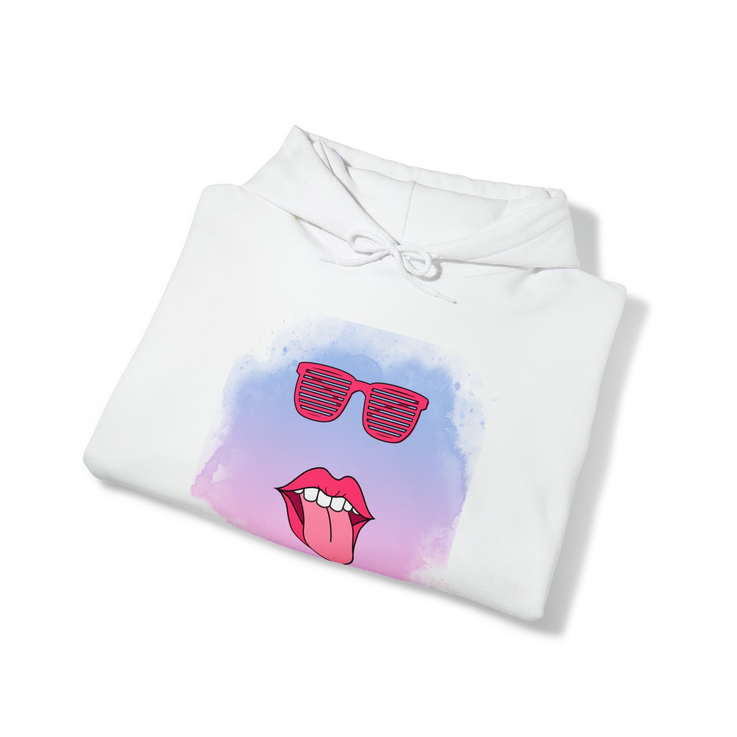 Lip Sunglasses Hoodie, Bubble Gum kiss Hoodie, Fun Summer shirt, Birthday gift for her, Galantine gift for her,best friend gift, vacation