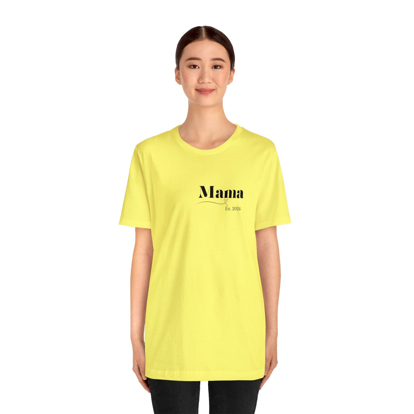 Mama shirt mama date shirt pregnancy reveal shirt new mom shirt Christmas gift for her gift for him bridal shower gift