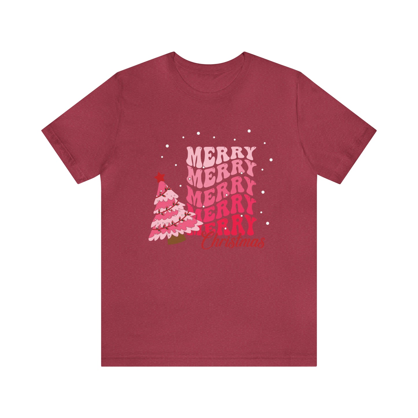 Festive AF shirt Pink Merry Bright Christmas Tshirt for Women Christmas Shirt Sweater Holiday Christmas gift for her gift for him unisex