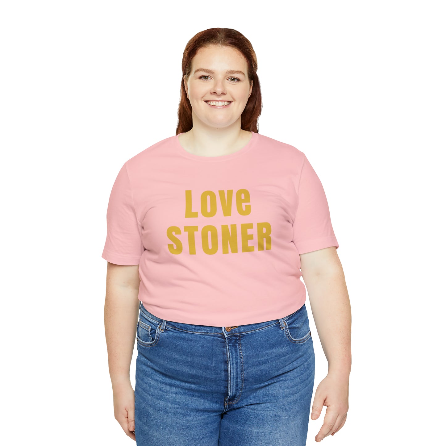 Love Stoner Tshirt, Gift for her, Gift for him, Festival shirt, Unisex Jersey Short Sleeve Tee