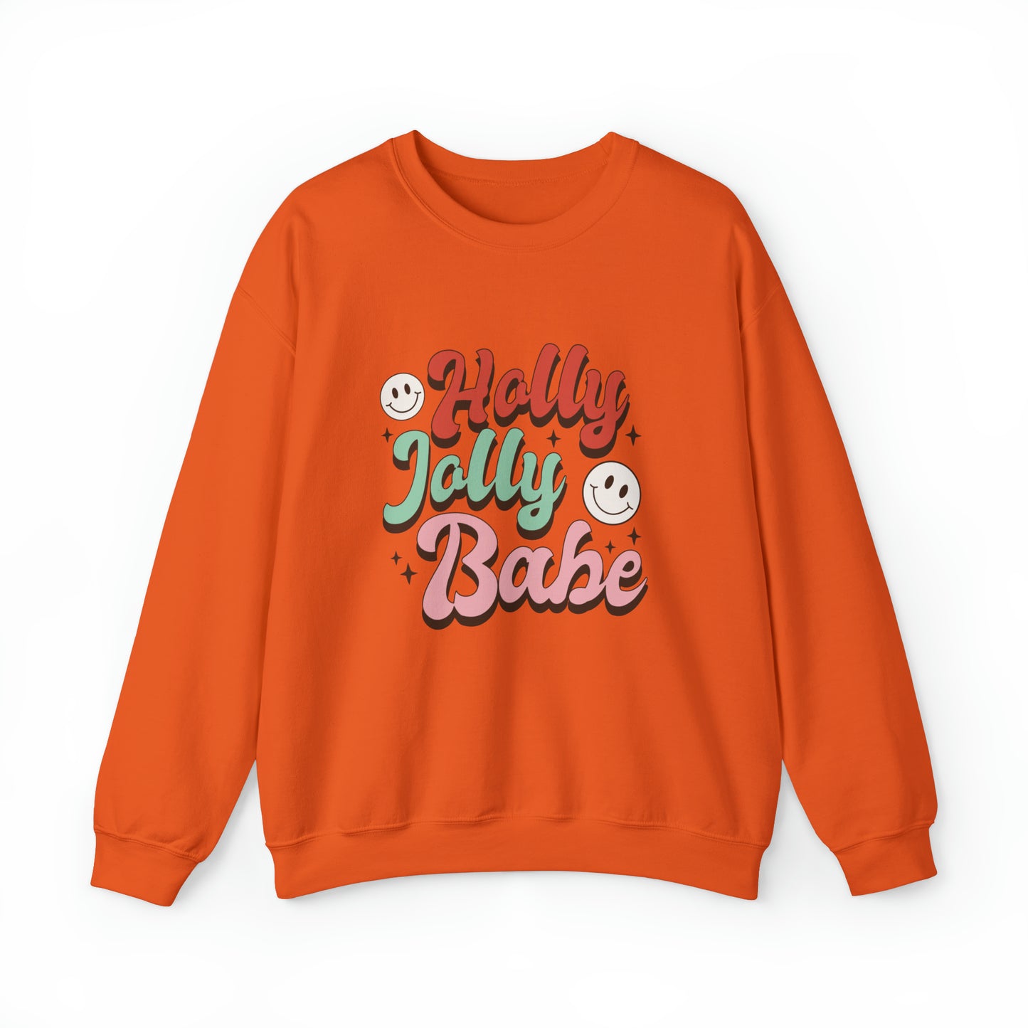 Holly Jolly Babe Christmas sweater Retro Christmas sweater Merry Christmas cupcake hot cocoa sweatshirt Bright Christmas gift for her