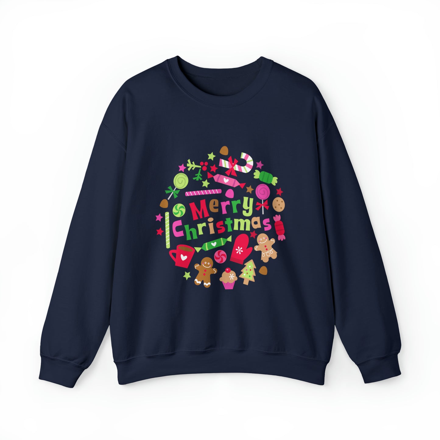 Candy Christmas sweater Merry Bright Christmas sweatshirt Christmas Sweatshirt for her Christmas family Shirt Christmas gift for him