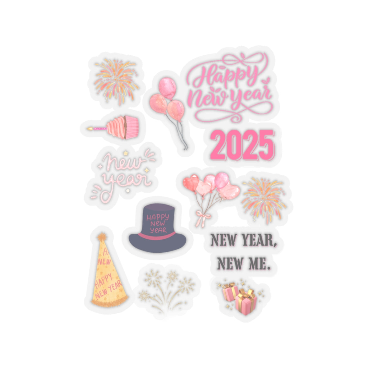 Pink New Year sticker page new year new me sticker Celebration sticker MagicalAF sticker bestie sticker motivational stickers bestfriendgift