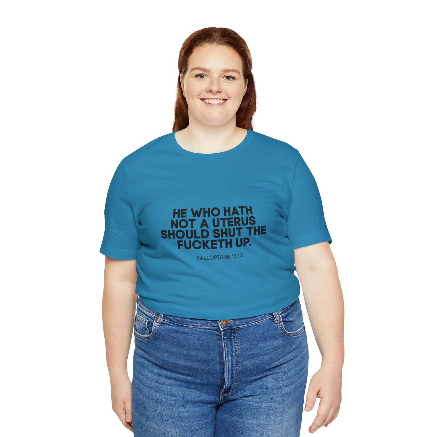He who hath no uterus should shut the fucketh up shirt, Women's rights crop top, human rights, march shirt,Champion Women's Cropped T-Shirt