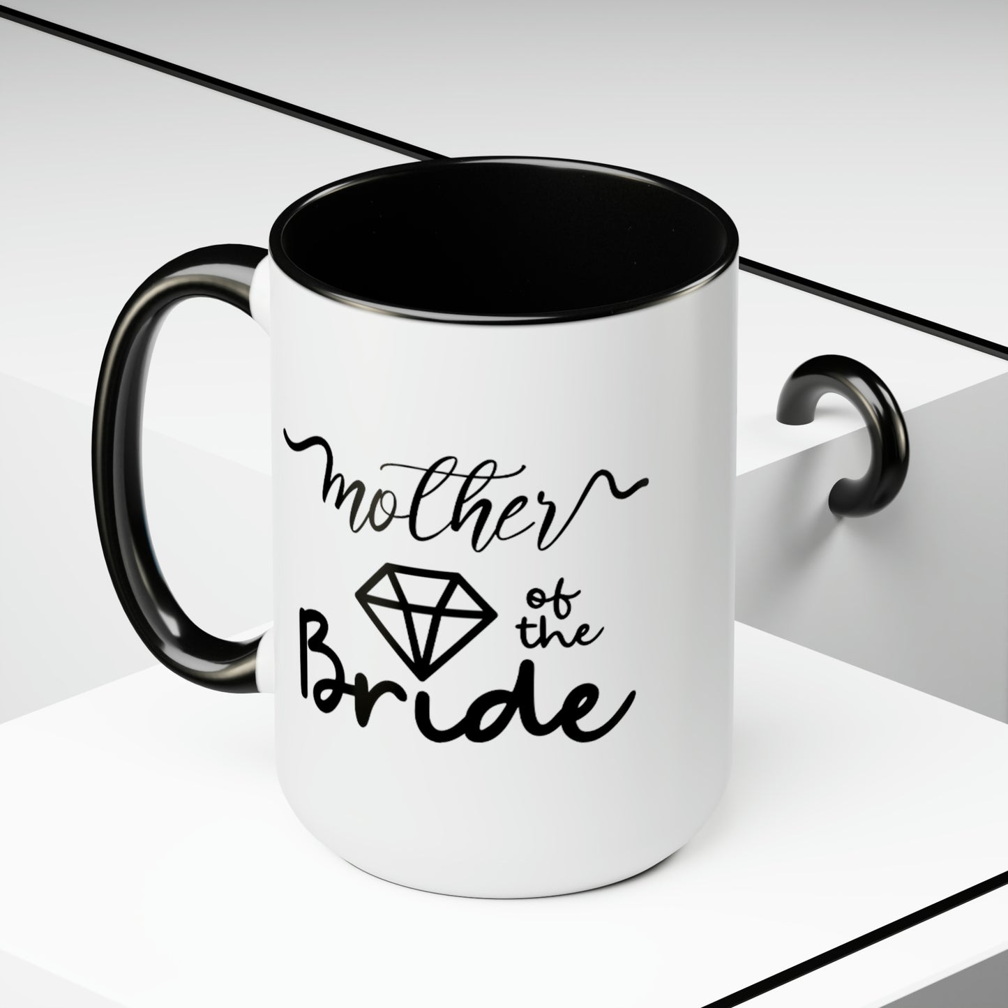 Mother of the bride Mug, Two-Tone Coffee Mugs, 15oz, gift for mom