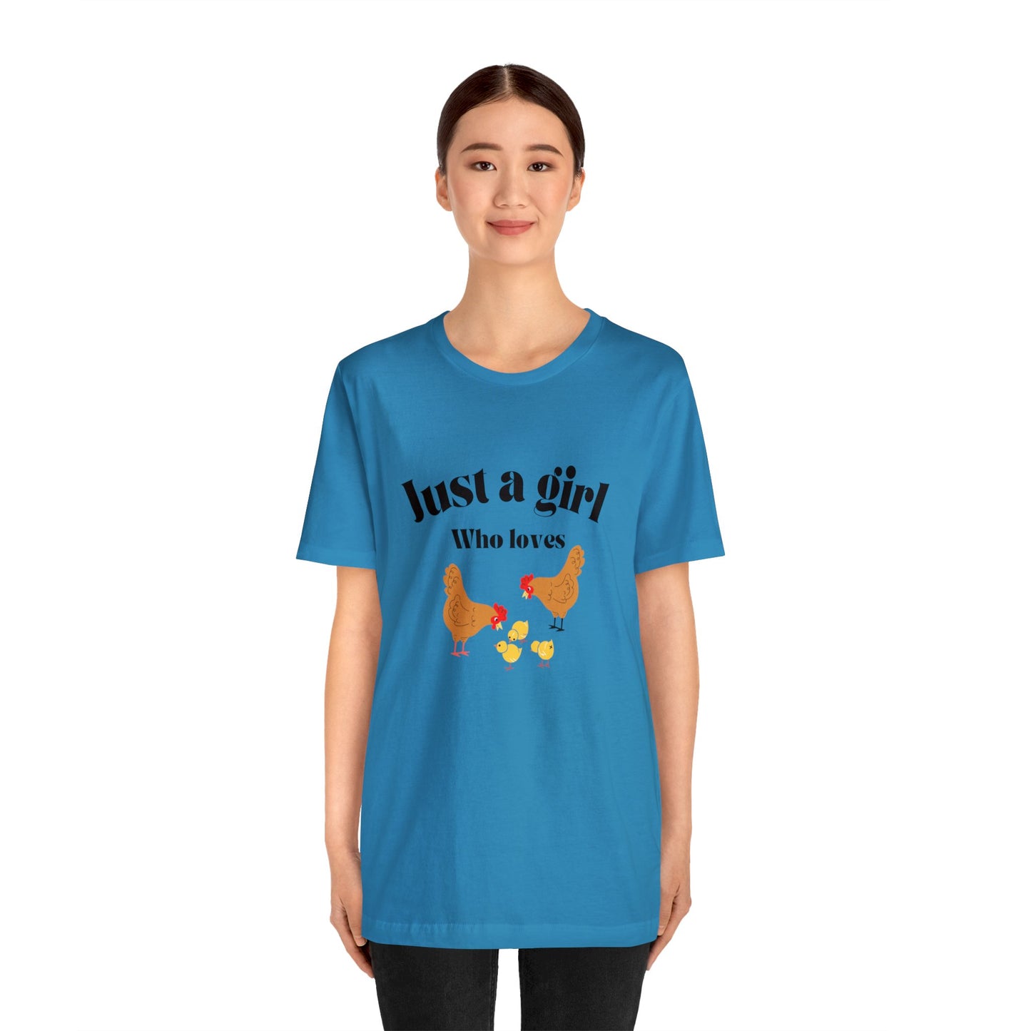 Just a girl who loves chickens shirt funny gift for her chicken shirt girlfriend shirt birthday Shirt Matching travel Tees farm life style