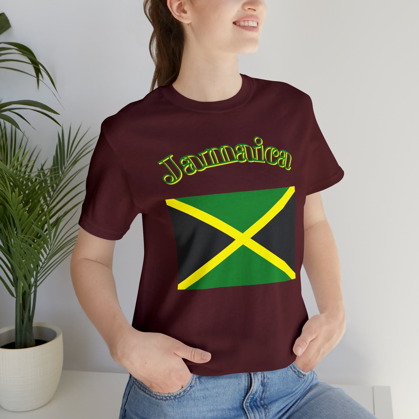Jamaica flag shirt Jamaican T-shirt positive vibes shirt good vibes tee island girls trip shirt bohemian top Christmas gift for her for him