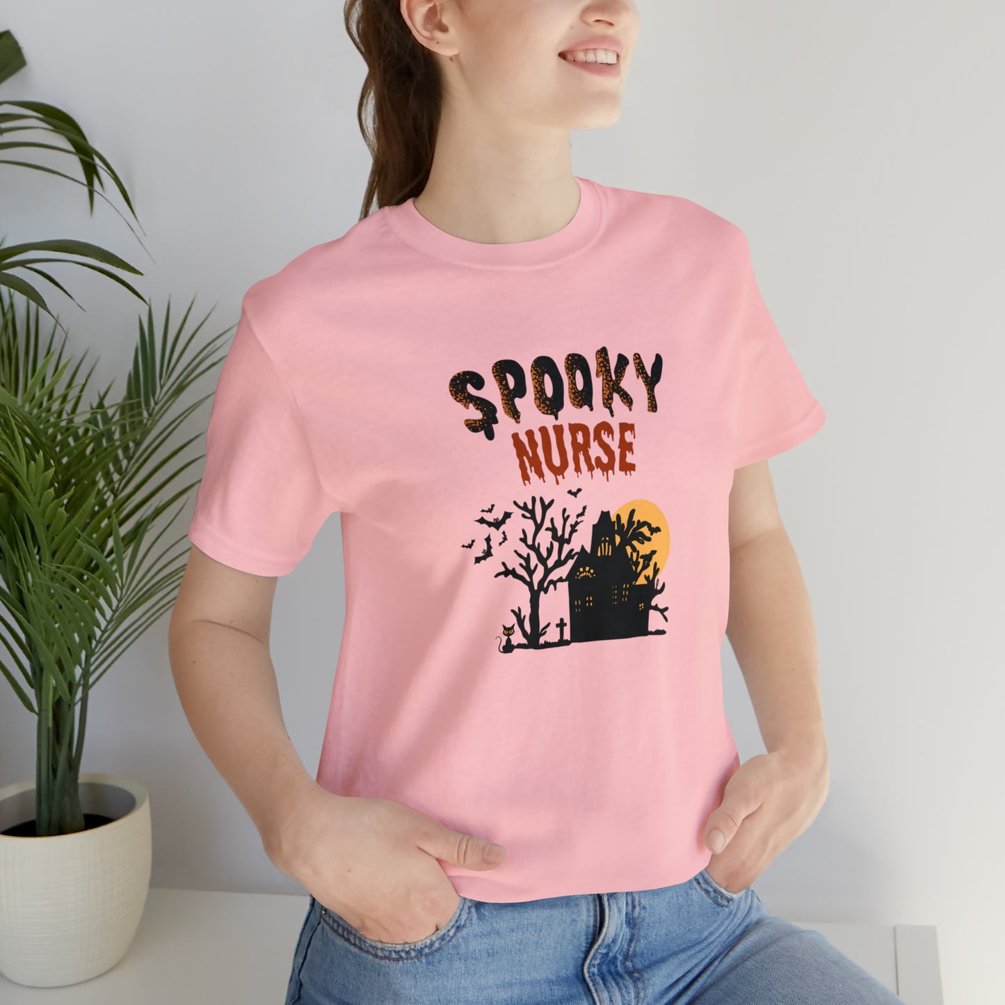 Spooky Nurse Halloween shirt, Nurse trick or treat ghost Halloween tshirt,Halloween Sweatshirt,Spooky Season T Shirt,Christmas gift