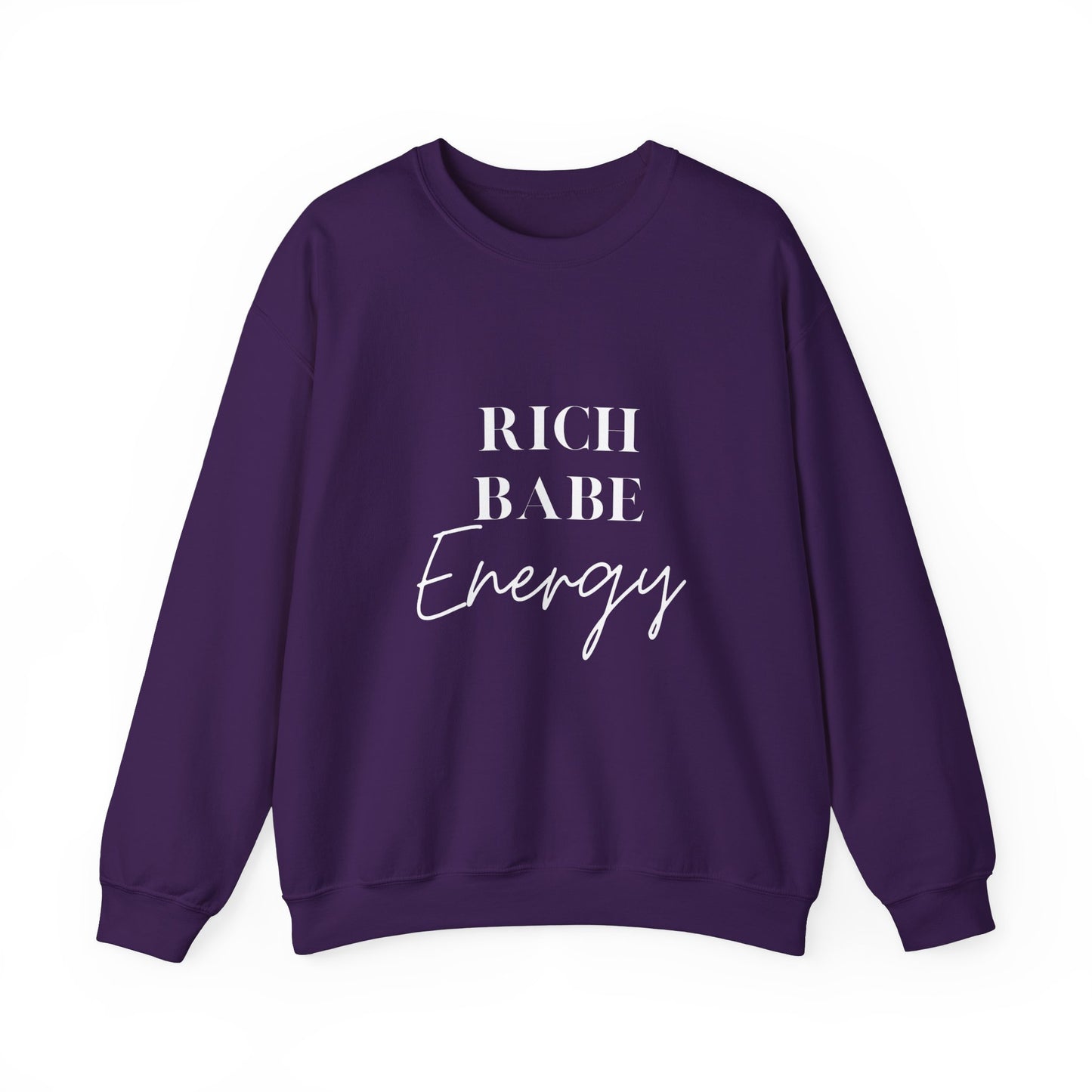 Rich Babe energy sweater funny gift for her bestie gift galentine sweater funny Valentine's sweater gift for him entrepreneur gift birthday