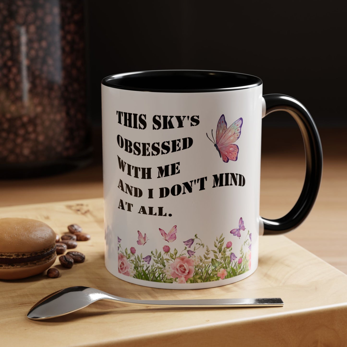 Morning affirmations mug sky's obsessed with me manifesting mug delulu era mug Christmas gift for her gift for him bestie Mug