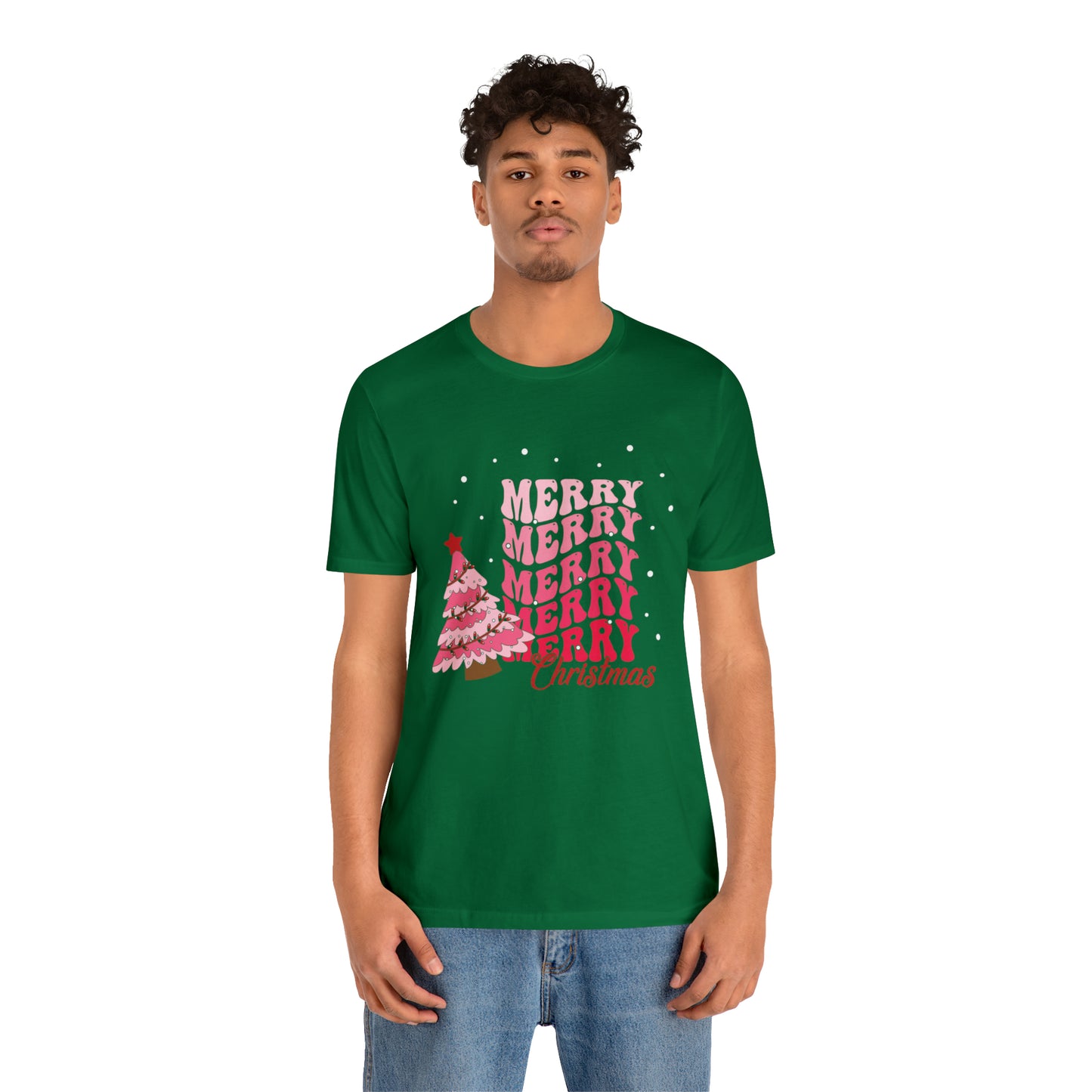 Festive AF shirt Pink Merry Bright Christmas Tshirt for Women Christmas Shirt Sweater Holiday Christmas gift for her gift for him unisex