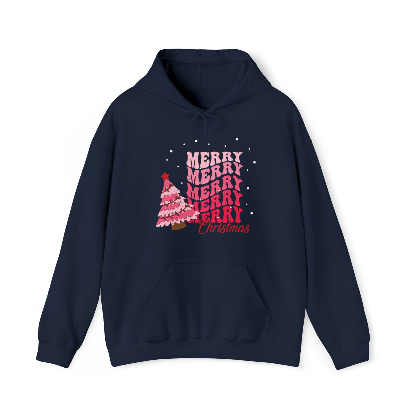 Festive AF hoodie blue Merry Bright Christmas Sweatshirt for Women Men Christmas Sweater Holiday Christmas gift for her gift for him