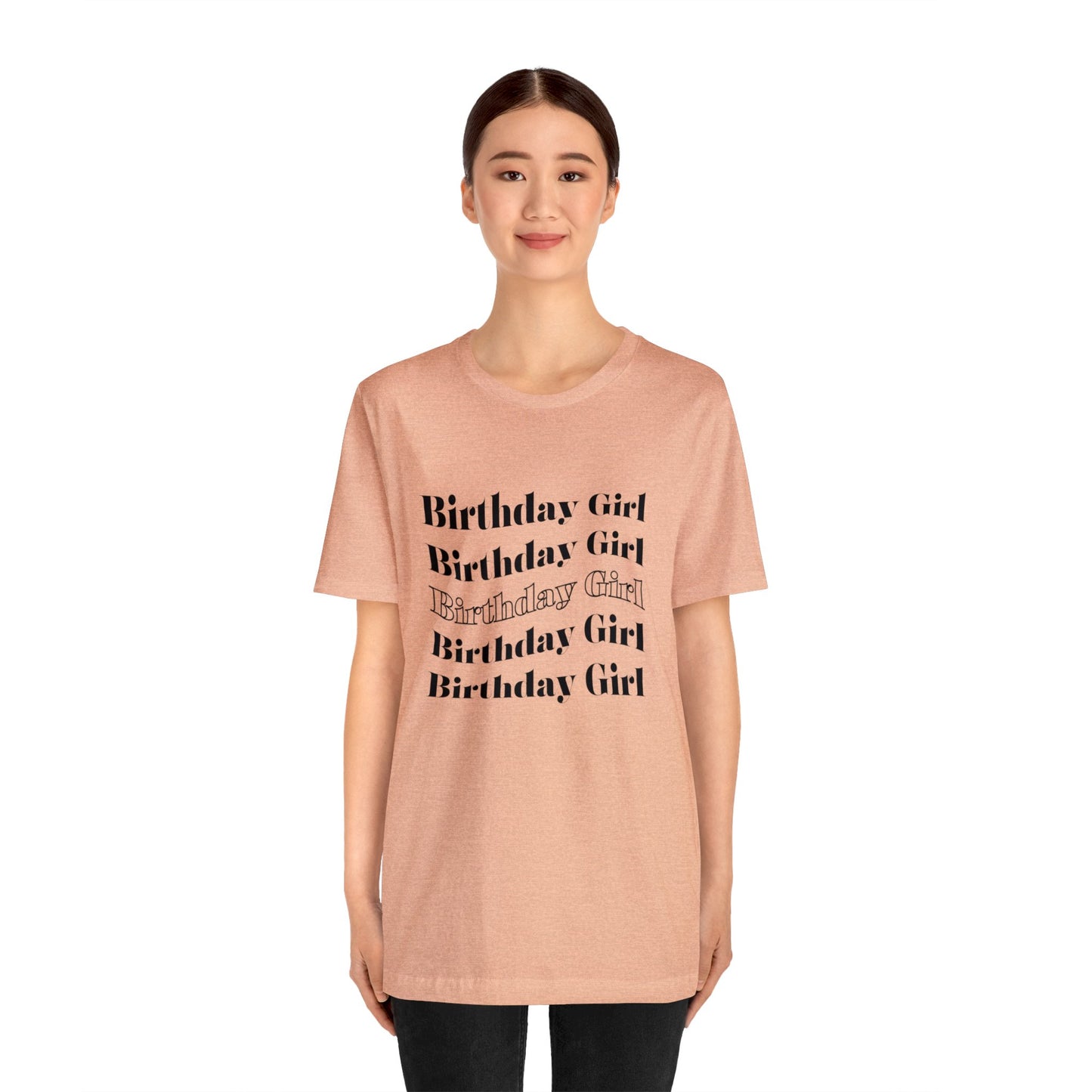 Birthday girl shirt gift for her best friend gift wavy shirt birthday party attire month funny T-shirt birthday gift Christmas gift for him
